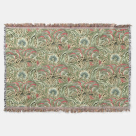 Cobertor Vintage William Morris Corncockle Flowers