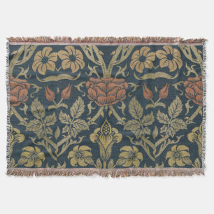 Cobertor Vintage William Morris Rosa e Lily