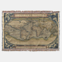 Vintage World Map Afegão