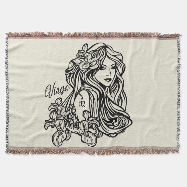 Cobertor Virgem Zodíaco Dourado (Frente)