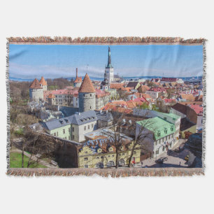 Cobertor Vista aérea do centro Tallinn
