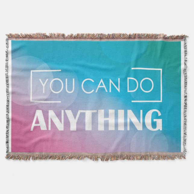 Cobertor Você pode fazer qualquer coisa (Frente)