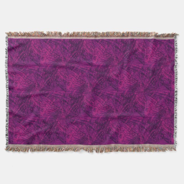 Cobertor Voo do modelo de abstrato de papagaio roxo (Frente)
