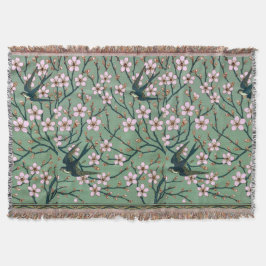 Cobertor Walter Crane Swallows and Almonds