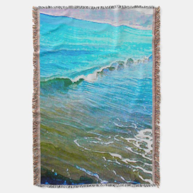 Cobertor Watercolor Waves  (Frente Vertical)