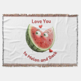 Cobertor Watermelon Love: Sweet & Juicy Heart