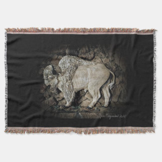 Cobertor "White Buffalo" original artThrow Blanket