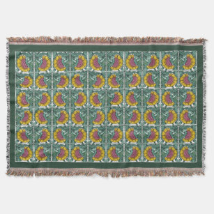 Cobertor William De Morgan Azulejo Pattern