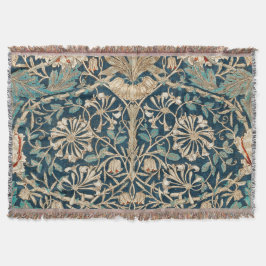 Cobertor William Morris Antigo Floral Honeysuckle