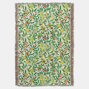 Cobertor William Morris Exotic Fruta, Lemon Yellow