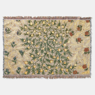Cobertor William Morris Floral Fruta Garden Flower Classic