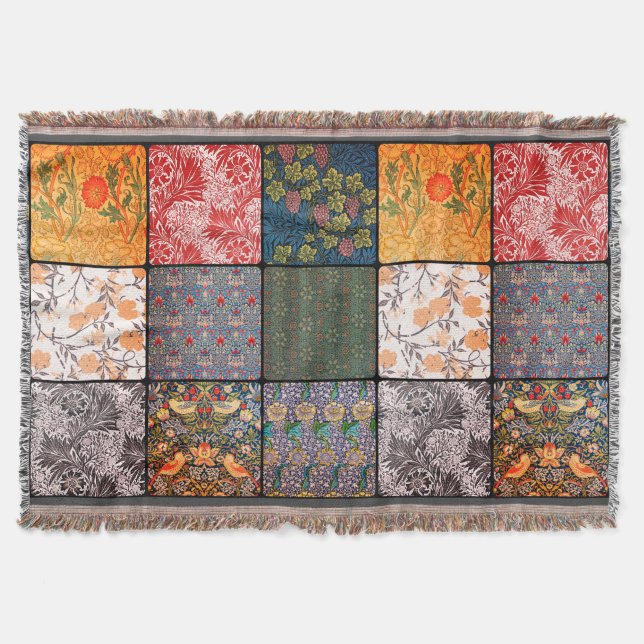 Cobertor William * Morris III Quilt Patch Throw (Frente)
