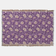 William Morris Inspirou Padrão Floral Roxo
