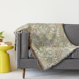 Cobertor William Morris Lily Art Nouveau Padrão Floral