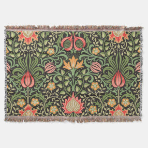 Cobertor William Morris Persian Floral Antique