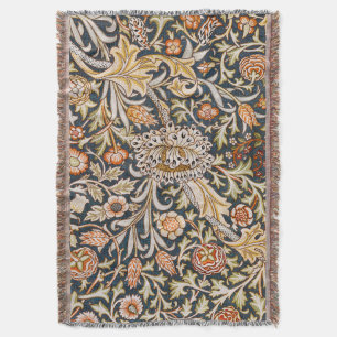 Cobertor William Morris Trent Garden Flower Pattern Classic