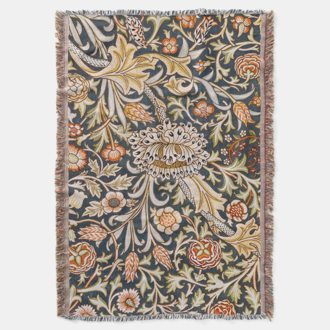 Cobertor William Morris Trent Garden Flower Pattern Classic (Frente Vertical)