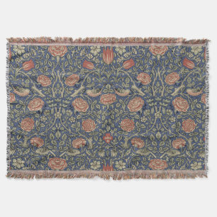 Cobertor William Morris Tudor Rosa Wallpaper
