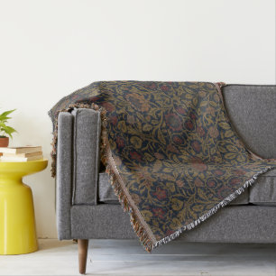 Cobertor William Morris: Violet & Columbine Throw Blanket