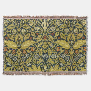 Cobertor William Morris Violeta Columbina Azul Floral