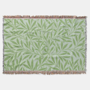 Cobertor William Morris Willow Flor Classic Verde