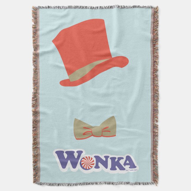 Cobertor Wonka Top Hat e Arco Tie (Frente Vertical)