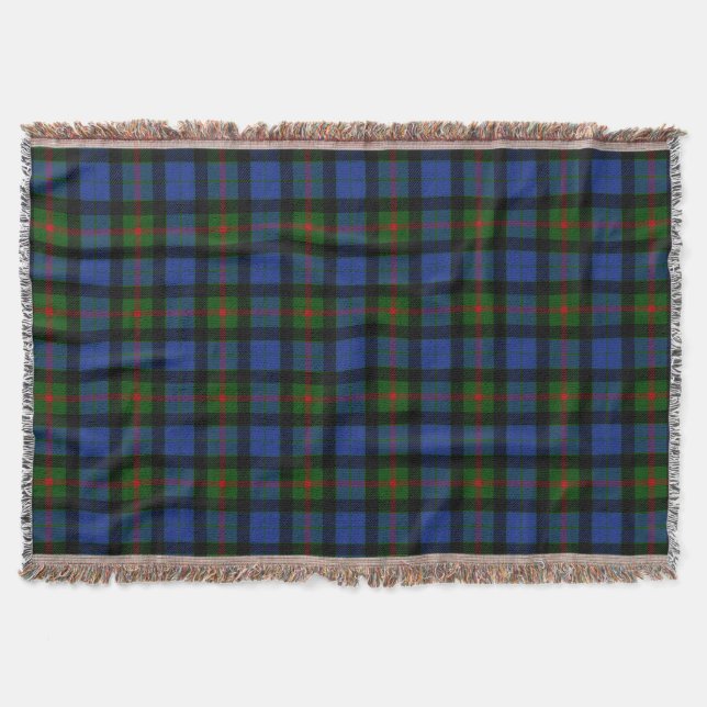 Cobertor Xadrez escocesa Clan Gunn Tartan (Frente)
