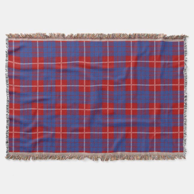Cobertor Xadrez escocesa Clan Hamilton Tartan (Frente)
