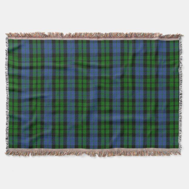 Cobertor Xadrez Escocesa de Clan MacKay Tartan (Frente)