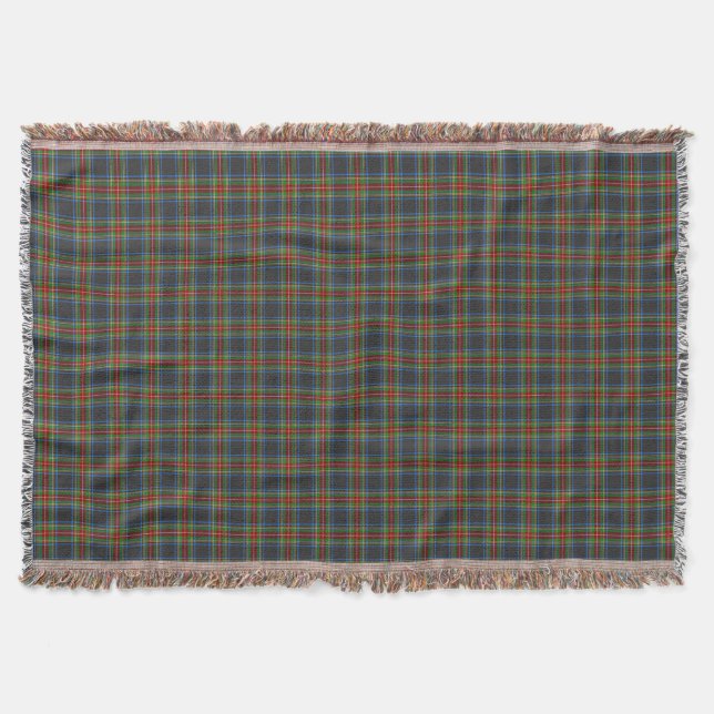 Cobertor Xadrez Stewart Stuart Black Clan Tartan (Frente)