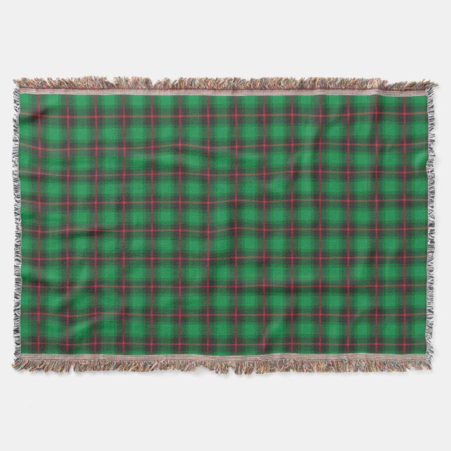 Cobertor Xadrez Tartan Green Trendy Escocesa Tradicional (Frente)