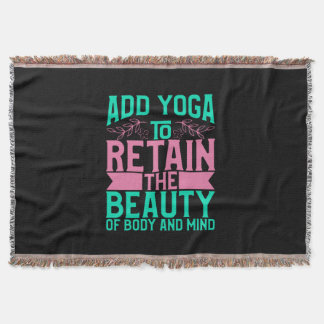 Cobertor Yoga Lover | Adicionar Ioga Para Manter A Beleza