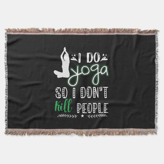 Cobertor Yoga Lover | I Do Yoga (Frente)