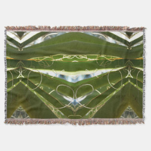 Cobertor Yucca deixa fotografia verde