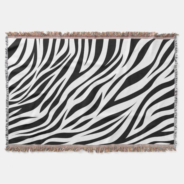 Cobertor Zebra Animal Skin Impressão Pattern-15391 (Frente)