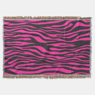 Cobertor Zebra cor-de-rosa