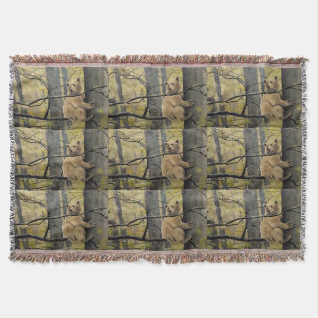 Cobertores de Arte do Urso do Modo Kermode (Frente)
