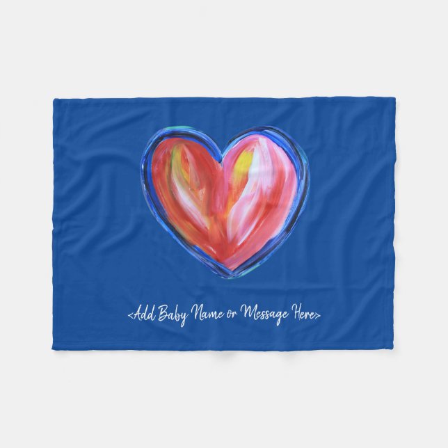 Cobertores de Bebê Personalizados de Peito Suave d (Frente (Horizontal))