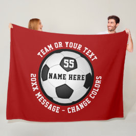 Cobertores de bordo personalizados, vermelho e bra