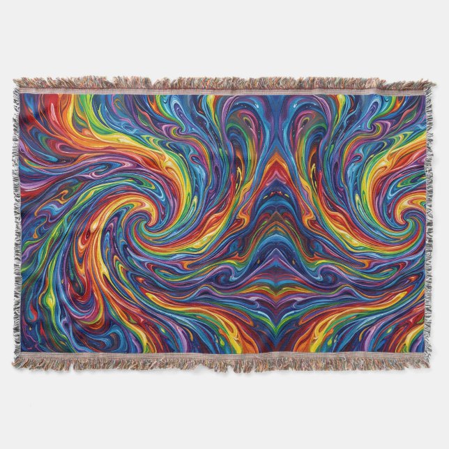 Cobertores de Círculo de Chuva de Cores da Nebulos (Frente)