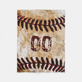 Cobertores de Fleece de Beisebol Personalizados Ba
