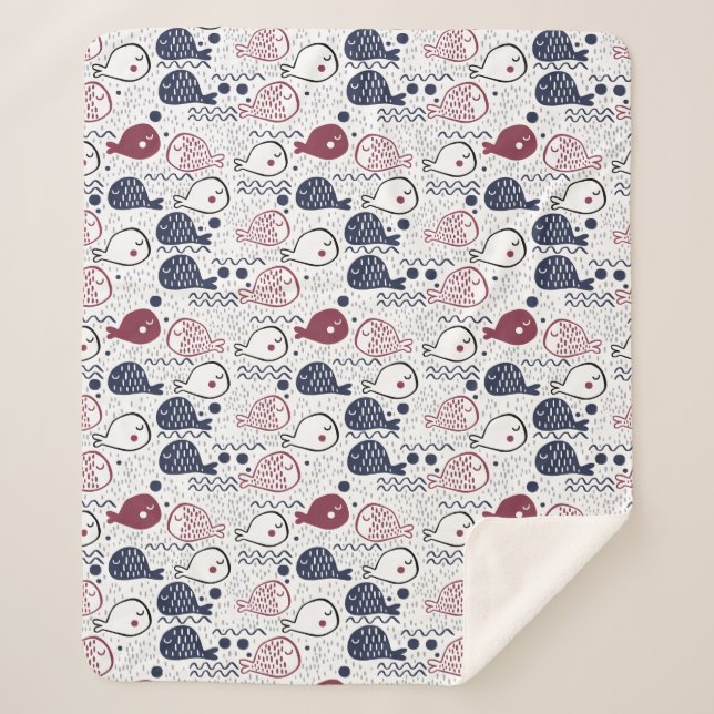 cobertores de padrão de peixe (Frente)