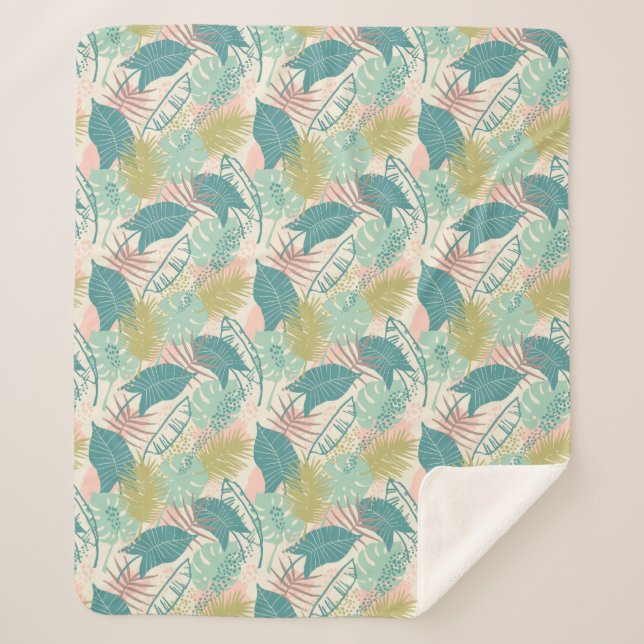 cobertores de padrão Folha (Frente)