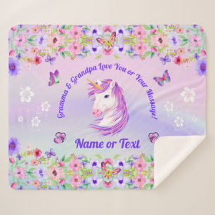 Cobertores Personalizados do Unicórnio, Cores do A