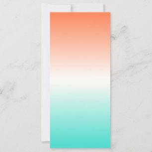 Cobertura Ombre Tricolor Coral Branco Turquesa em 