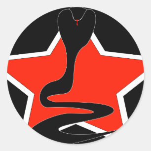 Cobra com etiqueta vermelha da estrela