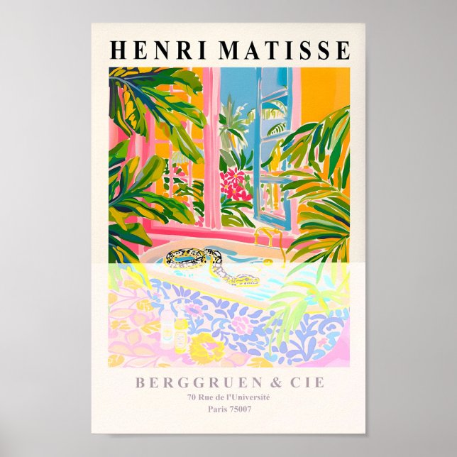 Cobra De Banheira, Poster, Impressão De Matisse, D (Frente)