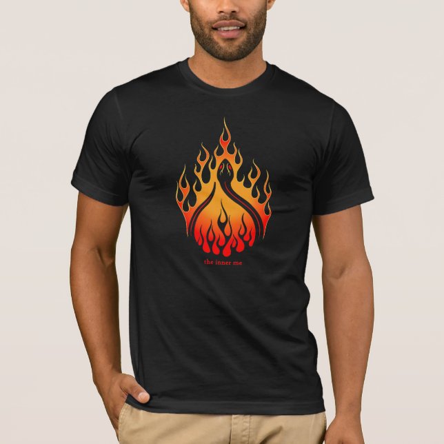 Cobra de Fogo - A Camisa Interna - T-shirt Preta (Frente)