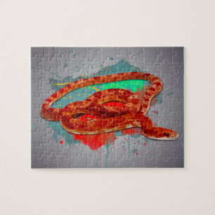 Cobra de milho - Cor do arco-íris Quebra-cabeça