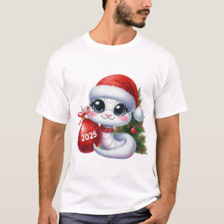 Cobra de Natal 2025 Design de Camisa de Natal